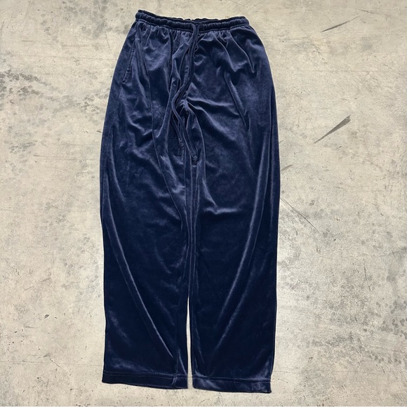 y2k Pants - Y2K Women’s Blue Velour Cozy Sweatpants Casual Small